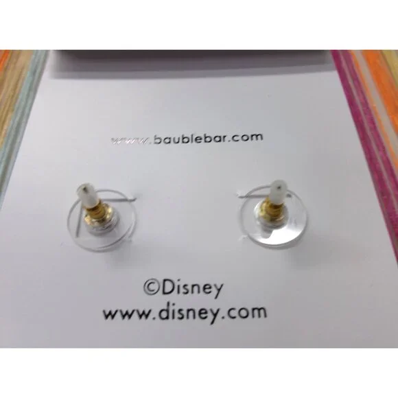Disney BaubleBar Mickey Mouse Peppermint Candy Cane Stud Earrings - Picture 4 of 4